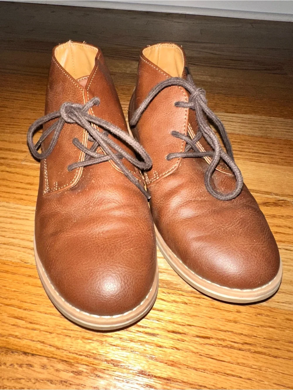 Cat & Jack Brown Lace-Up Kids Dress Boots
